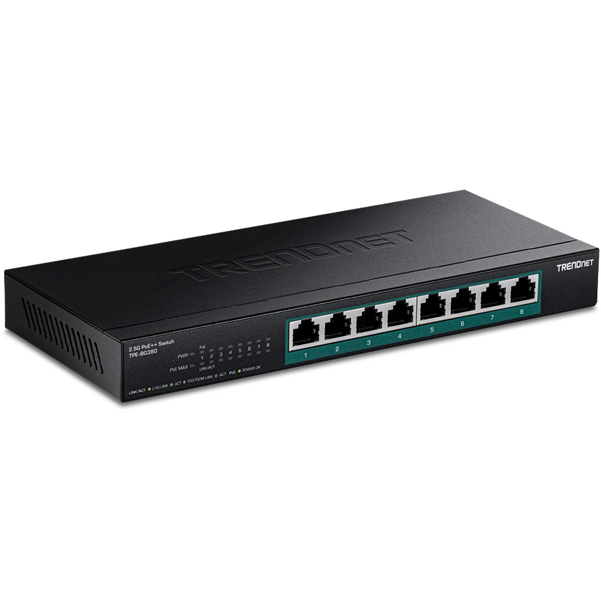 TRENDnet 8 Port 2.5G PoE++ Switch (TPE-BG380)