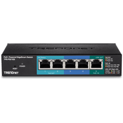 TRENDnet 5 Port Gigabit PoE+ Powered EdgeSmart Switch w/PoE Pass Through (15W) (TPE-P521ES)
