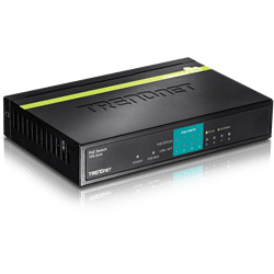 TRENDnet 8 Port Ethernet 10/100 PoE Switch, 4 PoE Ports (TPE-S44)
