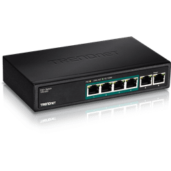 TRENDnet 5 Port Fast Ethernet 10/100 Mbps PoE Switch (TPE-S50)