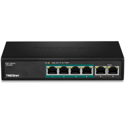 TRENDnet 5 Port Fast Ethernet 10/100 Mbps PoE Switch (TPE-S50)