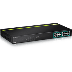 TRENDnet 16 Port GREENnet Gigabit PoE+ Switch (250W) Rack Mountable V3.0R (TPE-TG160G)