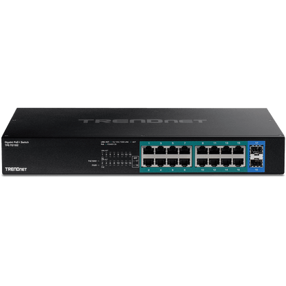 TRENDnet 18 Port Gigabit PoE+ Switch (240W) (TPE-TG182)