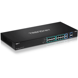 TRENDnet 18 Port Rack Mount Gigabit High Power PoE+ Switch (440W PoE) (TPE-TG182F)