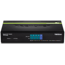 TRENDnet 5 Port Gigabit Desktop PoE+ Switch (31W POE) (TPE-TG50G)