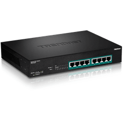 Conmutador TRENDnet PoE+ de 8 puertos Gigabit de potencia completa de 240 W (TPE-TG80F)
