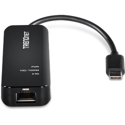 TRENDnet USB-C 3.1 to 2.5GBASE-T Ethernet Adapter (TUC-ET2G)