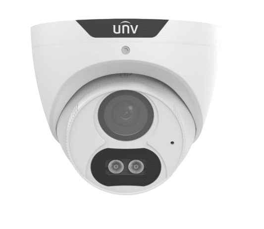 Uniview 5MP ColorHunter HD Fixed Turret Analog, TVI/AHD/CVI/CVBS, 2.8MM, White (UAC-T125-AF28M-W)
