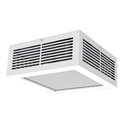StelPro Uniwatt Aero Garage and Workshop Ceiling Fan Heater, 240V 4000W, White (UCG4002W)