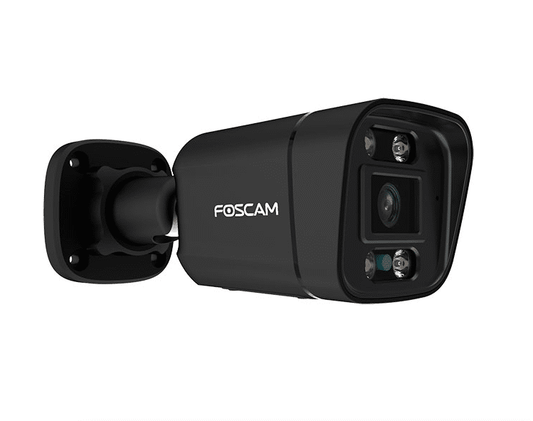 Foscam 4MP 2K PoE Bullet Camera StarLight with AI, IR LED,Siren,SpotLight,Black (V4EC-BLACK)