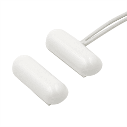 Flair Pill Style Surface Mount Door Window Magnetic Contact, Center Leads White (VIP120-2)