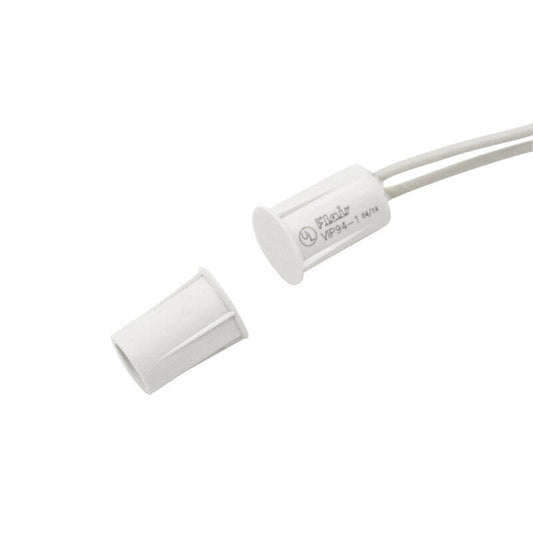 Flair Mini Recessed Magnetic Contact 3/8" x .562", 3/4" Gap White (VIP94-1)