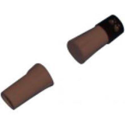 Flair Recessed Contact 3/8 Inch Screw Terminals - Brown (VIP94-2T-BRN)