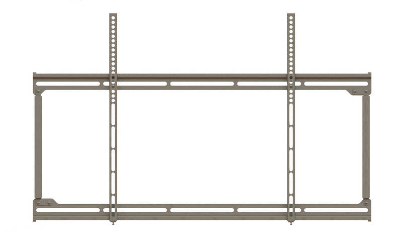 VMP Large (42" - 70") TV / Monitor Flat Panel Flush Mount - Silver (VMP-FP-LFV)