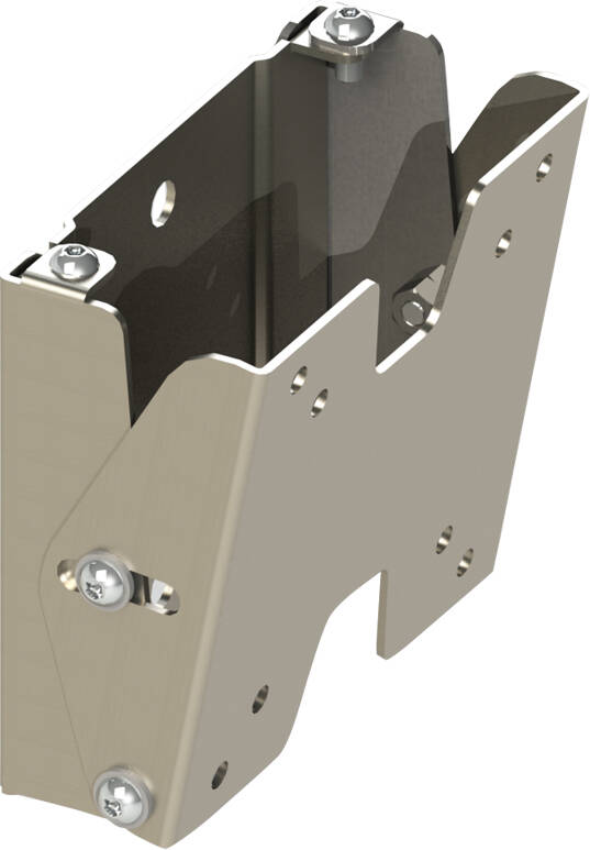 VMP Small (10" - 23") TV / Monitor Flat Panel Flush With Tilt Mount - Silver (VMP-FP-SFT)