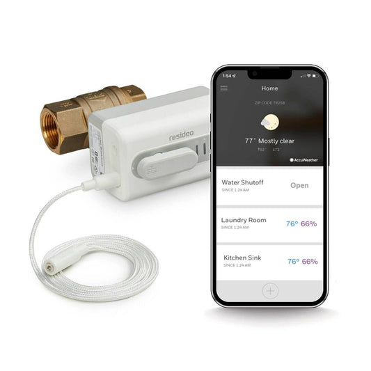 Resideo WiFi Water Shut Off Valve 1 Inch NPT (VWS02Y-1)