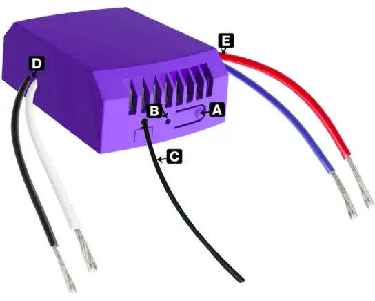 Inovelli Blue Series Zigbee Canopy Fan Module for Speed Control, Light Dimming (VZM36)