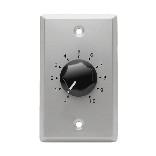 Speco 10W 70/25V Mono Attenuator with Wall Plate (SPE-WAT10)