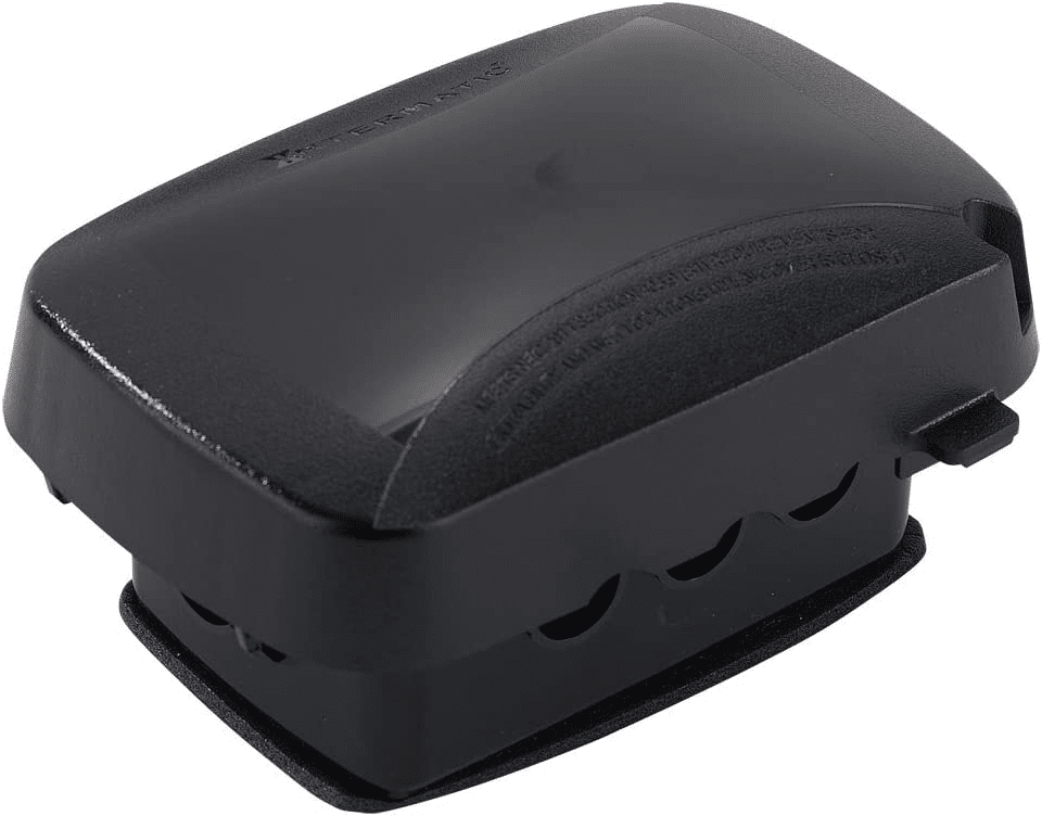 Intermatic Extra Duty In Use Weatherproof Cover,Single Gang,VRT/HZ,2.75",Black (WP5100BL)