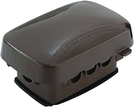 Intermatic Extra Duty In Use Weatherproof Cover,Single Gang,VRT/HZ,2.75",Bronze (WP5100BR)