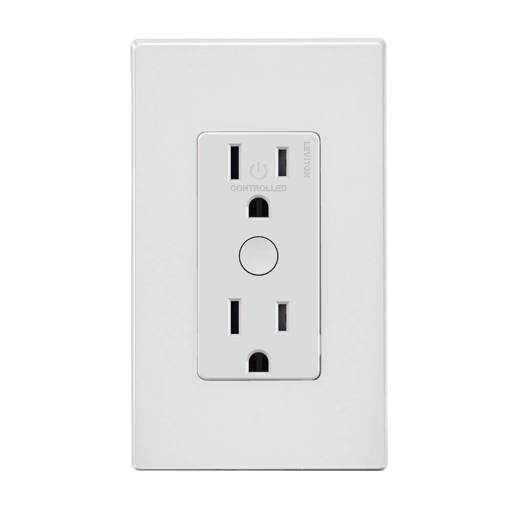Leviton Decora Smart ZWave Receptacle, White (ZW15R-1BW)