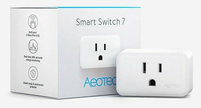 Aeotec Smart Switch 7 Plug In ZWave Smart Switch (ZWA023)