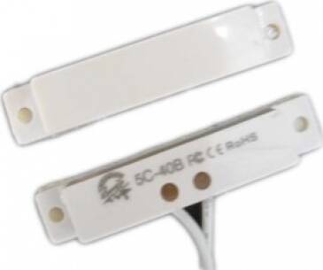 Azco Surface Mount Door/Window Contact Sensor 'Attractive Case' 3/4" Gap 10 Pack (AZMC-112L-WH)