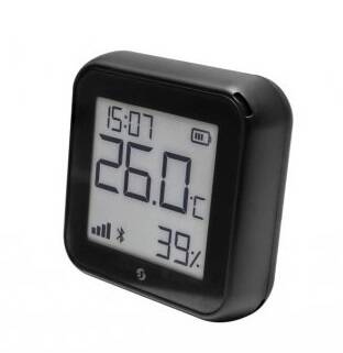 Shelly H&T Gen3 Humidity and Temperature WiFi Smart Sensor,e-ink Display, Black (SHELLY-HT-GEN3-BL)
