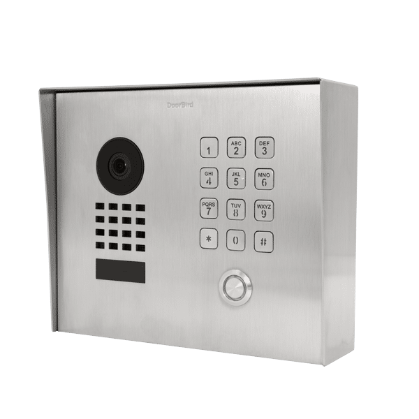 DoorBird IP Video Door Station, Classic, Surface-mount, Stainless Steel V2A (D1101KHV2A)