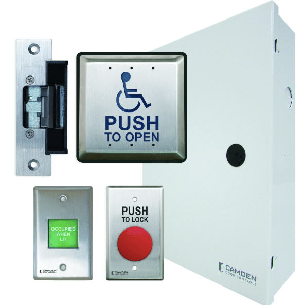 Kit de bouton-poussoir et d'annonce Camden pour montage en surface (CX-WC11ASM-PS)