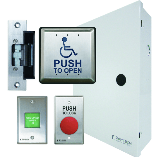 Kit de bouton-poussoir et d'annonce Camden pour montage en surface (CX-WC11ASM-PS)