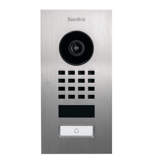 Doorbird Compact IP Video Intercom Door Station, Flush Mount, Stainless V2A (D1101V-FL)