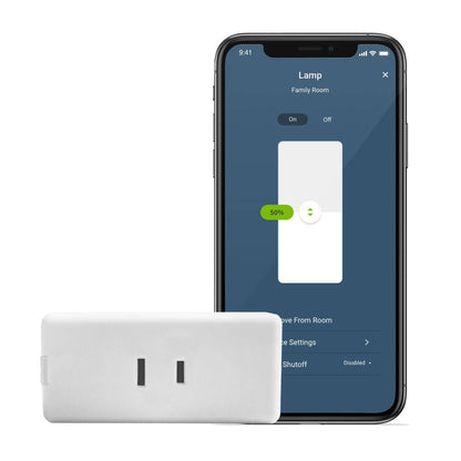 Leviton Decora Smart 2nd Generation WiFi Mini Plug In Dimmer, Matter Supported (D23LP-1BW)