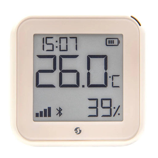 Shelly H&T Gen3 Humidity and Temperature WiFi Smart Sensor,e-ink Display, Ivory (SHELLY-HT-GEN3-IV)