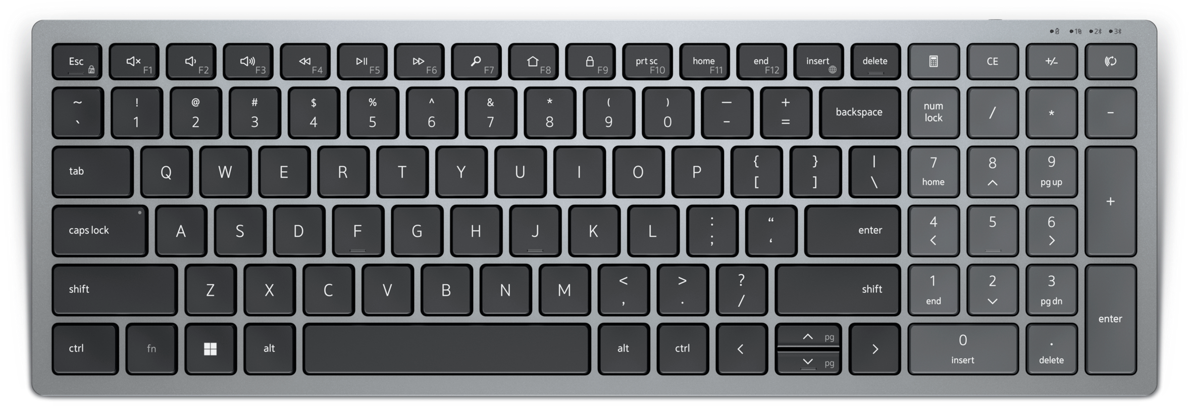 TECLADO INALÁMBRICO COMPACTO MULTIDISPOSITIVO DELL KB740