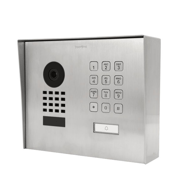DoorBird IP Video Door Station, Modern, Surface-mount, Stainless steel (D1101KHV2A-M)
