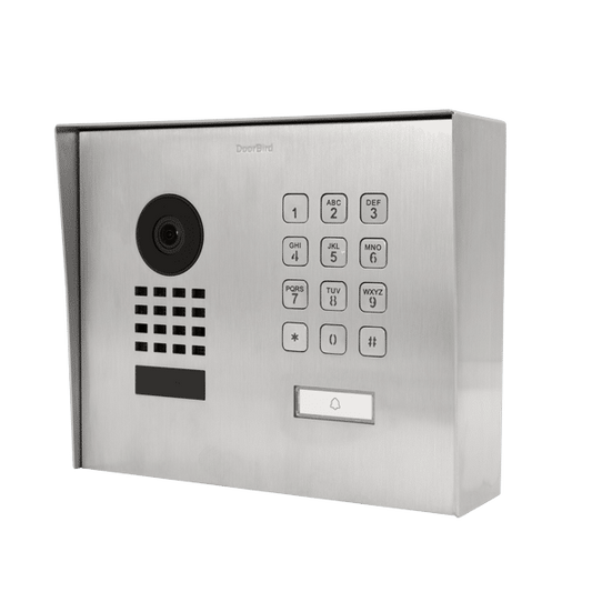 DoorBird IP Video Door Station, Modern, Surface-mount, Stainless steel (D1101KHV2A-M)