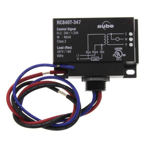 Aube 347V Relay With Built in 24V Transformer (RC840T-347)