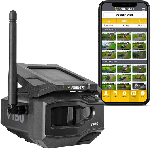 Vosker V150 Solar Powered 4G LTE Cellular Security Camera (V150)