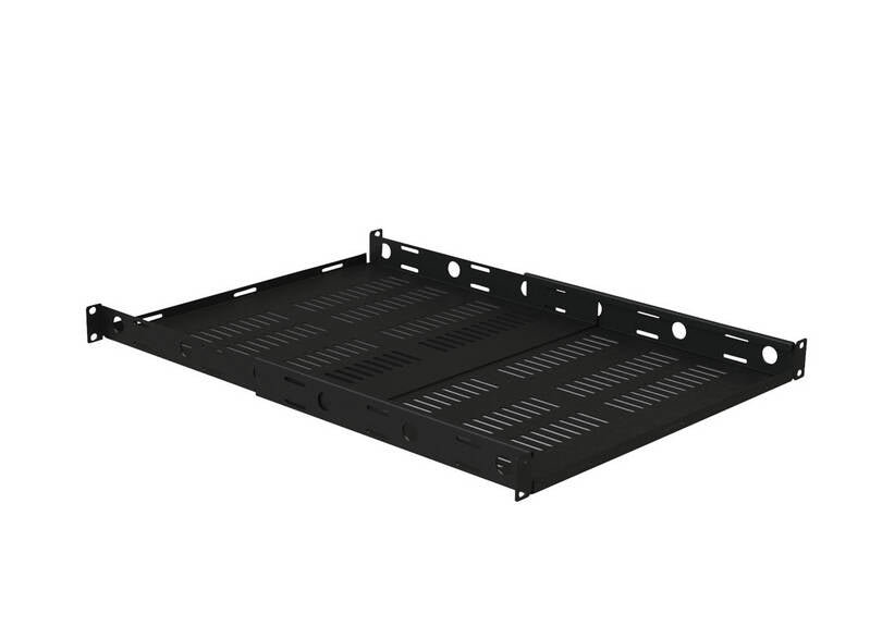 VMP 1U Vented Adjustable Four Post Rack Shelf (VMP-ER-S1U4P)