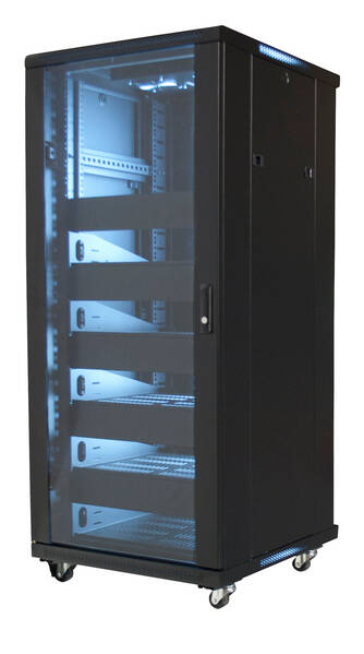 VMP 19" Equipment Rack Enclosure w/shelves and blanks - 27U (VMP-EREN-27)