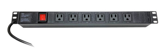 VMP Rack Mount 6 Outlet Power Strip 1U (VMP-EREN-PS6)
