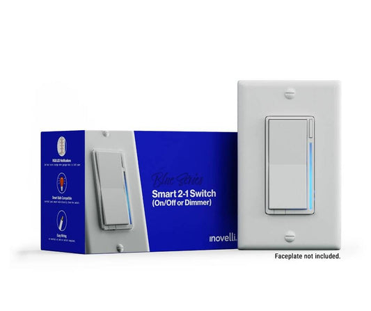 Inovelli Blue Series Zigbee Smart Dimmer and On/Off Switch for LED, Incandescent (VZM31-SN)