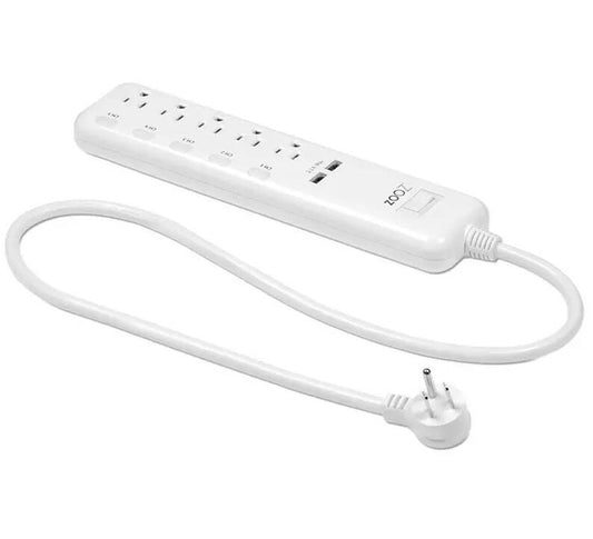 Zooz ZWave 800 Long Range Power Bar with 5 Outlets, 2 USB, Power Metering (ZEN20 800LR)