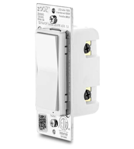 Zooz Zwave 800 Long Range In Wall On Off Light Switch (ZEN76 800LR)